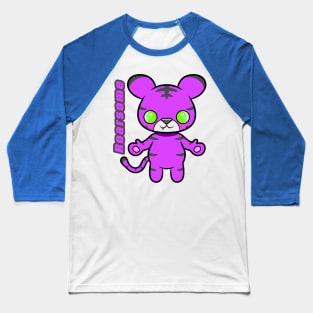 Roarsome Tiger - Purple Baseball T-Shirt